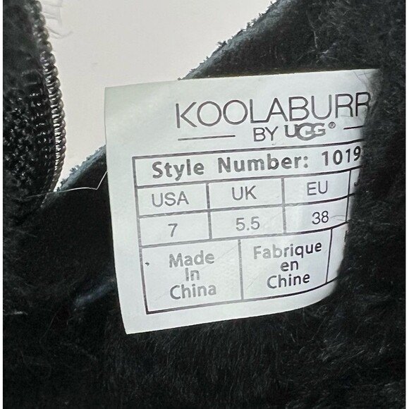 Koolaburra By UGG Boots Womens Size 7 Shazi Mini Ankle Zip Booties 1019362 Suede - Picture 9 of 9